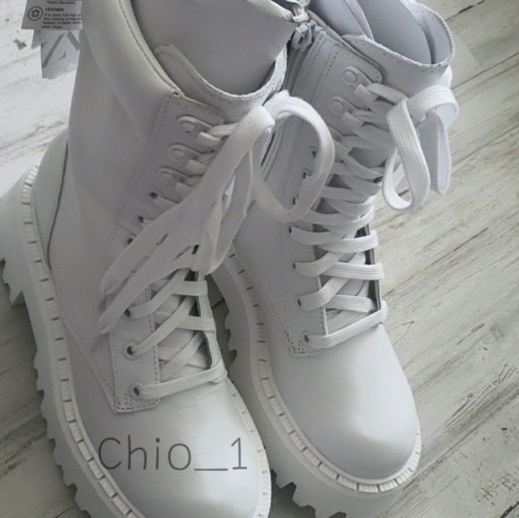 ZARA LUG SOLE LACE-UP LEATHER ANKLE BOOTS Bloggers favorite